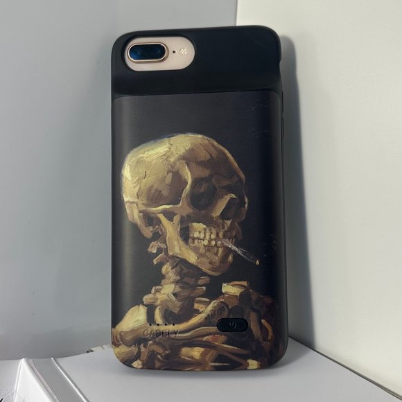 Van Gogh Skull Case | Casley | Power Bank | iPhone 6/7/8 Plus - Picture 1 of 2